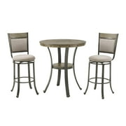 Powell Franklin Pub Table, Pewter