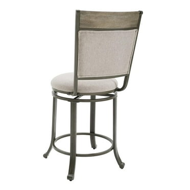 Powell Franklin Swivel Counter Stool, Pewter