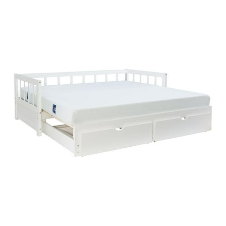 Powell Hadley Storage Trundle Daybed, White