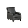 thumbnail image 1 of Powell Hank Faux Leather Push Back Recliner, Gray, 1 of 14