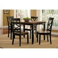 thumbnail image 1 of Powell Harrison 5 Piece Dining Set, Black and Cherry, 1 of 2