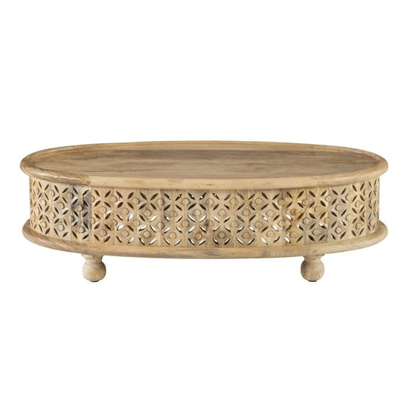 Powell Inora Oval Coffee Table Natural