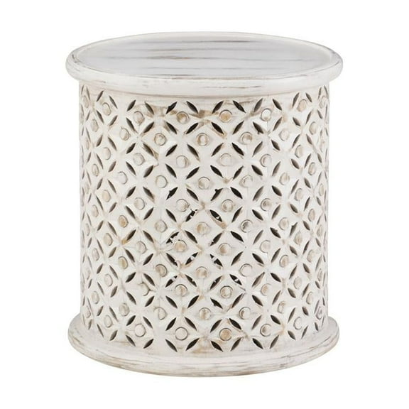 Linon Inora Side Table White
