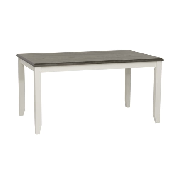 Powell Jane Vanilla White & Dark Grey Dining Table
