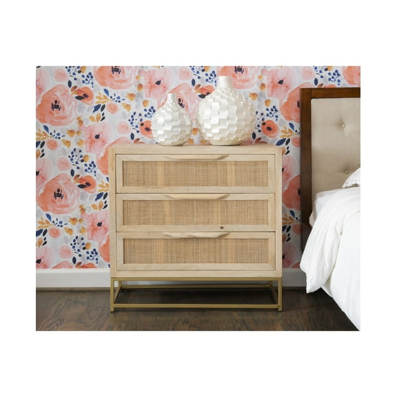 Powell Janie Rattan Cabinet Three Drawers