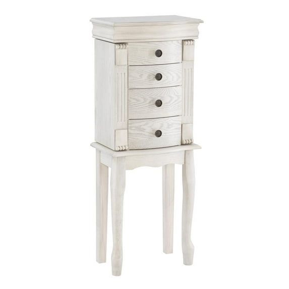 Powell Louis Philippe Jewelry Armoire Off White