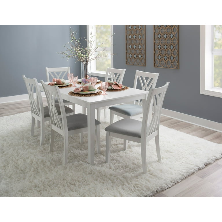 Powell Maggie 7 Piece Dining Set White