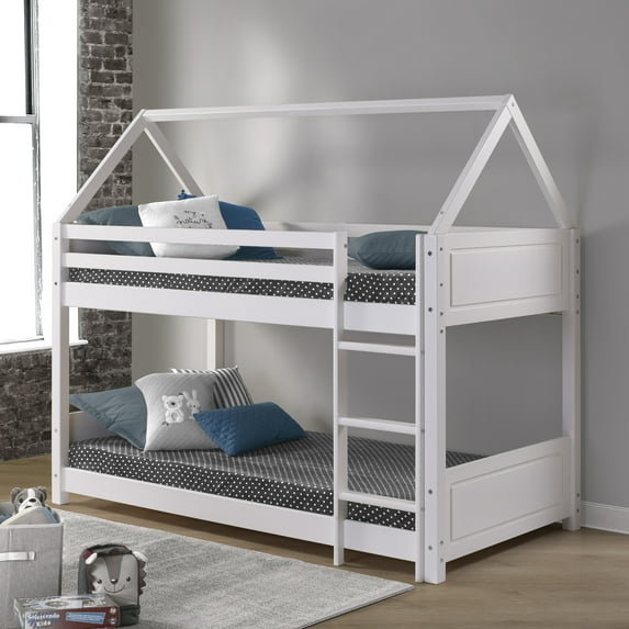 Powell Marella Twin Bunk Bed, White Finish