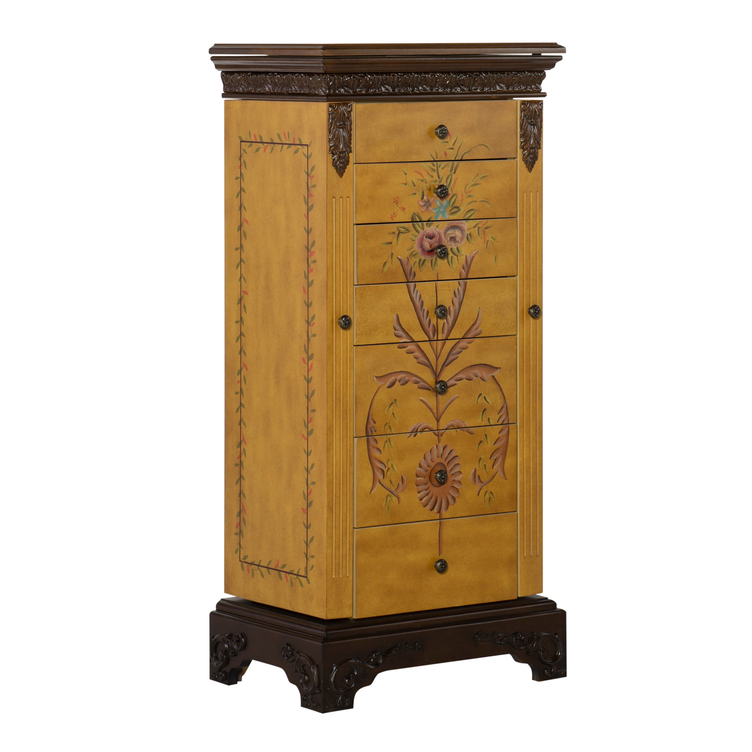 Hand painted jewelry armoire discount