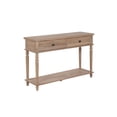 thumbnail image 1 of Powell Mcghie Rustic Two Drawer Wood Console Table with Shelf, Natural, 1 of 13