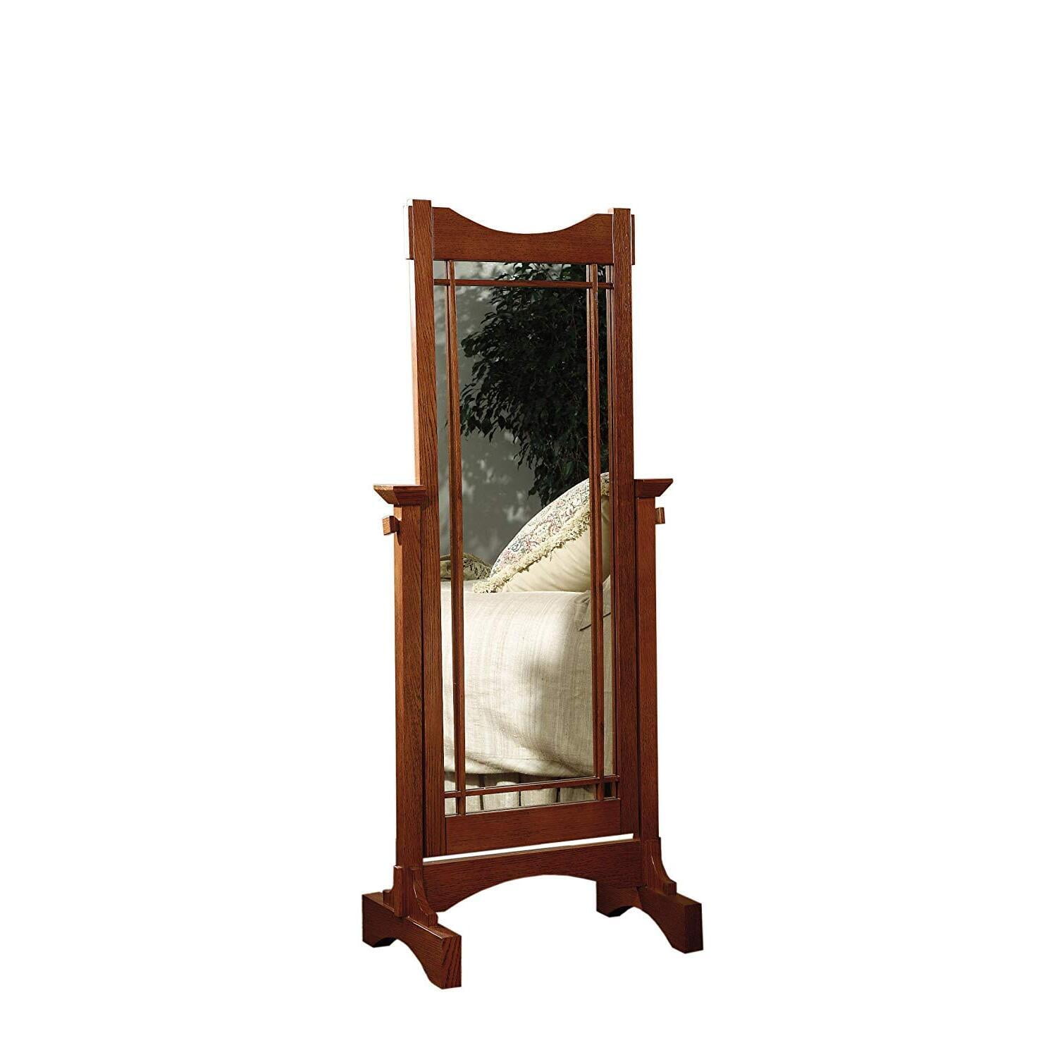 Mission Oak Full-Length Rectangular Freestanding Mirror