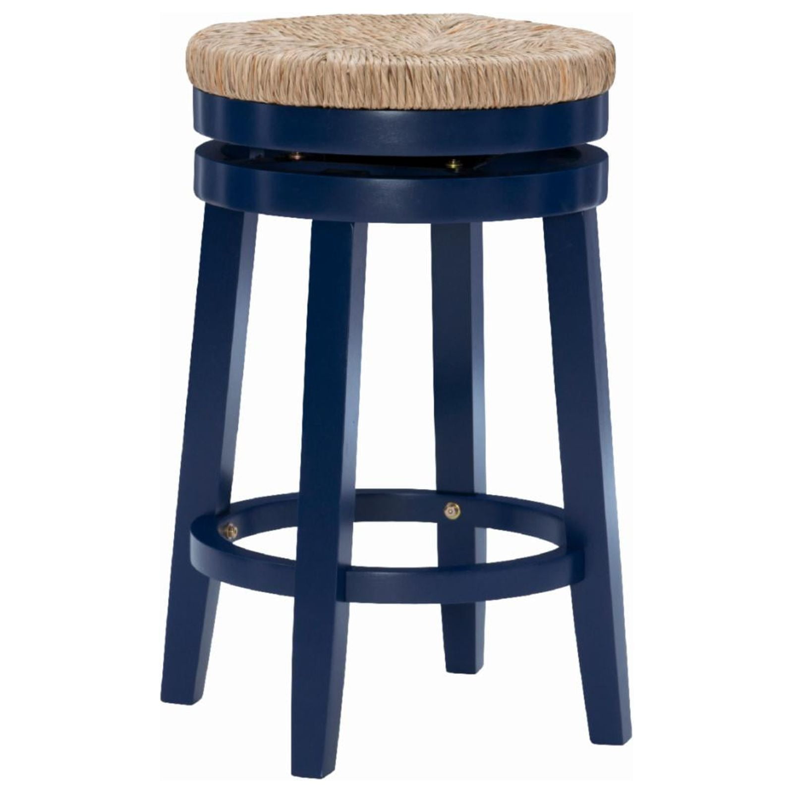 Powell Morgan 25 in. Swivel Counter Stool Natural with Natural Rush