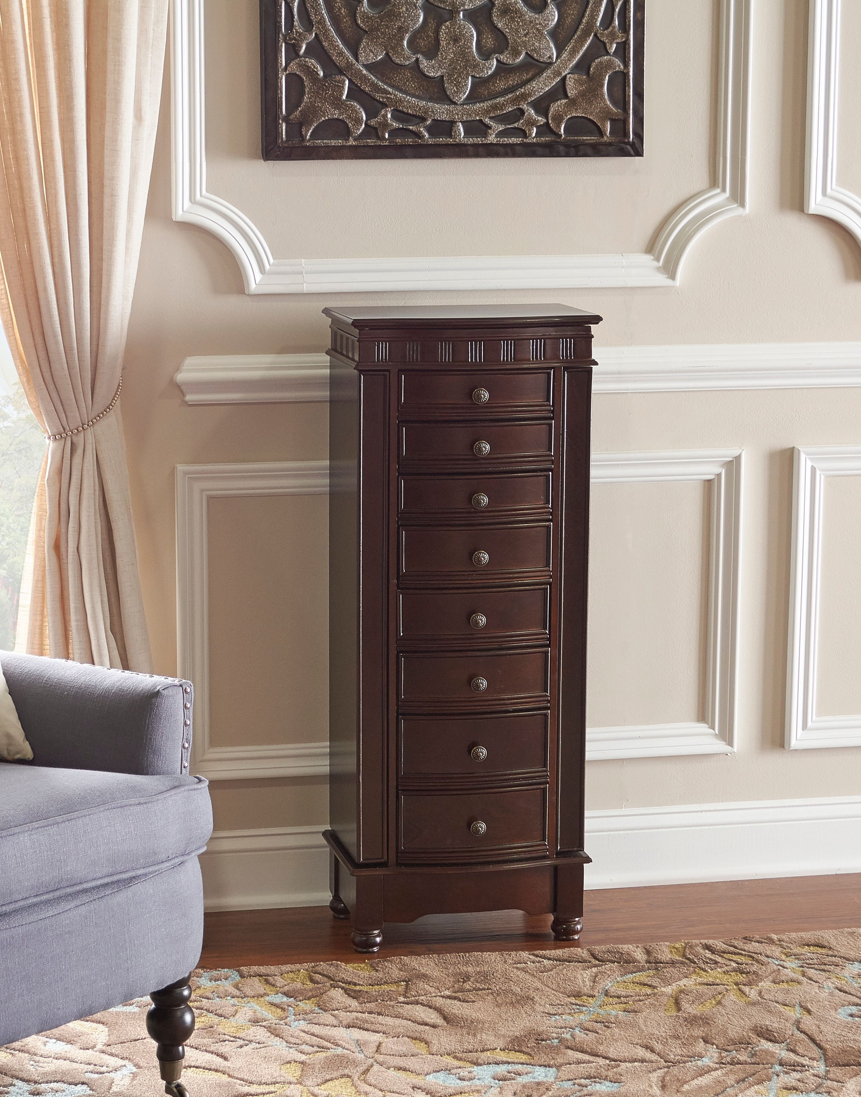 Powell Murphy Jewelry Armoire, Coffee - Walmart.com