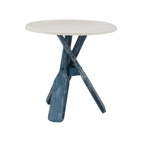 Linon Omar Side Table Blue