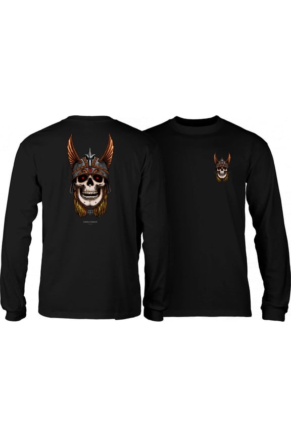 Powell Peralta Anderson Skull Long Sleeve Small Black