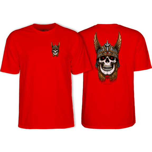 Powell Peralta Anderson Skull Short Sleeve T-Shirt Red, Small, Men's