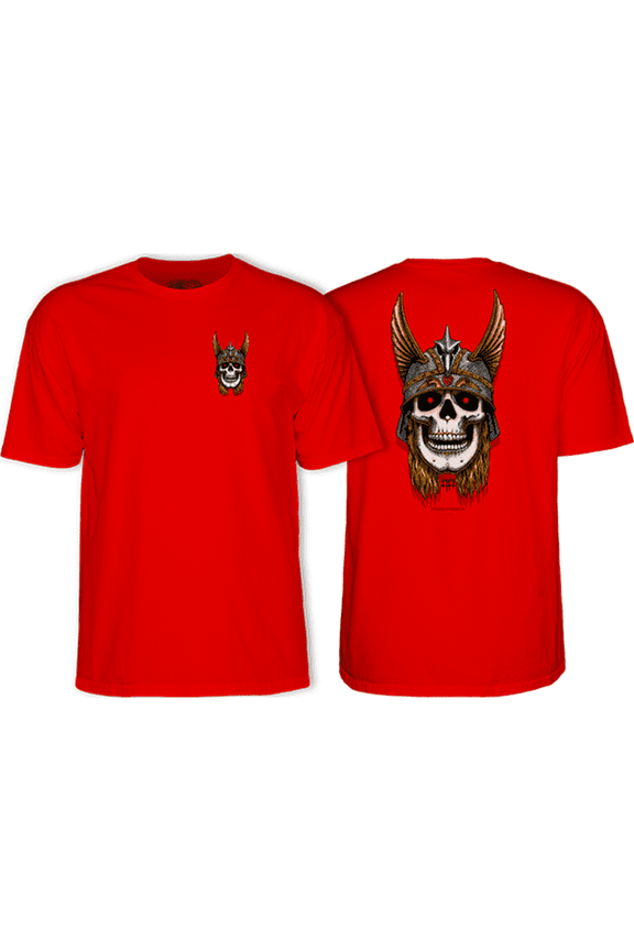 Powell Peralta Anderson Skull Short Sleeve T-Shirt Red, Small, Men's