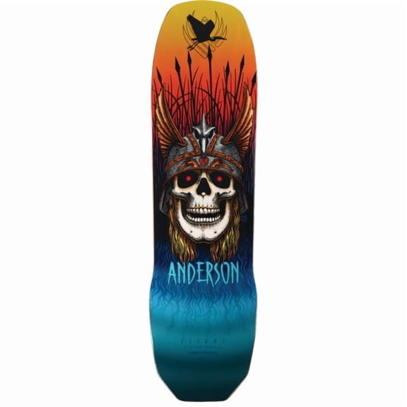 Powell Peralta Andy Anderson Heron Skull FLIGHT Skateboard Deck - 8.45" x 31.8" (Deck Only)