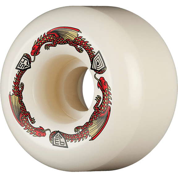 Powell Peralta Dragon Formula A2 Red Dragon Red Skateboard Wheels 54mm 93a (Set of 4)