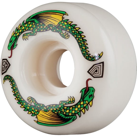 Powell Peralta Dragon Formula Off White Skateboard Wheels 30mm CP - 50mm 93a (Set of 4)