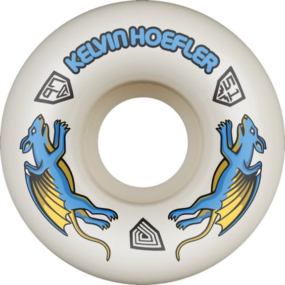 Powell Peralta Kelvin Hoefler Nano Rats Dragon Formula Off-White Skateboard Wheels 31mm CP - 51mm 97a (Set of 4)
