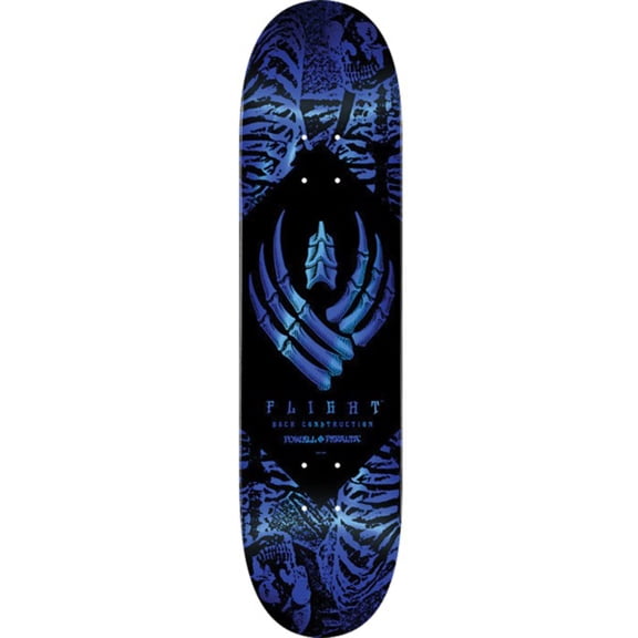 Powell Peralta Skeleton Blue Foil FLIGHT Skateboard Deck - 8.75" x 32.33" (Deck Only)