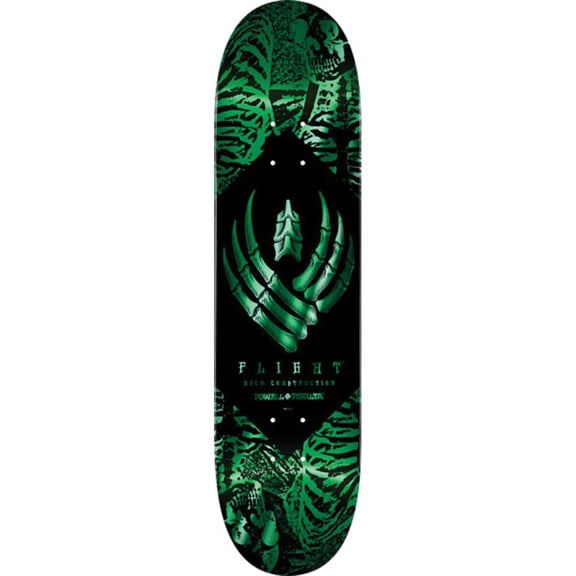 Powell Peralta Skeleton Teal Foil FLIGHT Skateboard Deck - 8.13" x 31.58" (Deck Only)