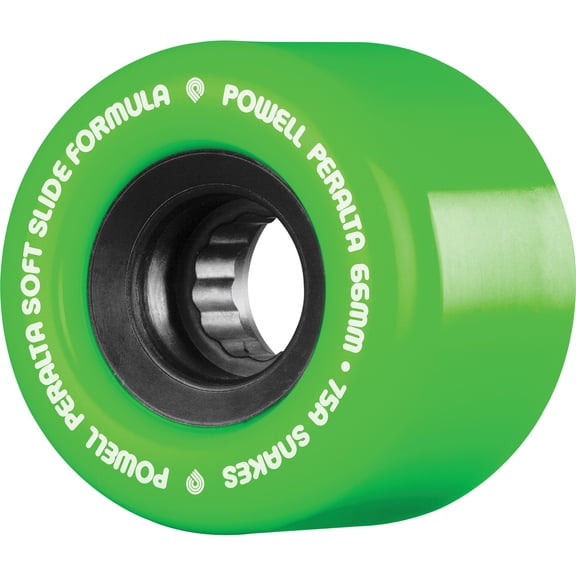 Powell Peralta Snakes Skateboard Wheels 75a 66mm Green/Black/White