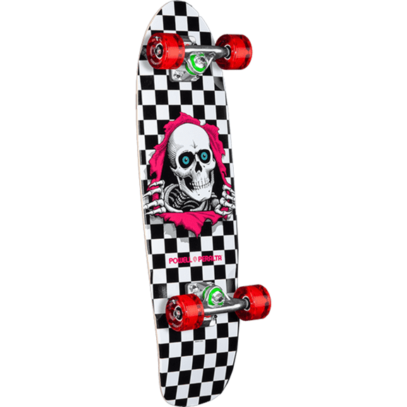 Powell Peralta Sw Surfer Check Ripper Complete Skateboard-7.75x27.2 W/Bk/Pk