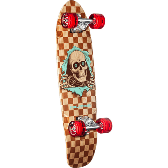 Powell Peralta Sw Surfer Check Ripper Complete Skateboard-8.37x28.2 Natural