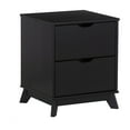 thumbnail image 1 of Powell Plumley 2 Drawer Nightstand, Black, 1 of 22