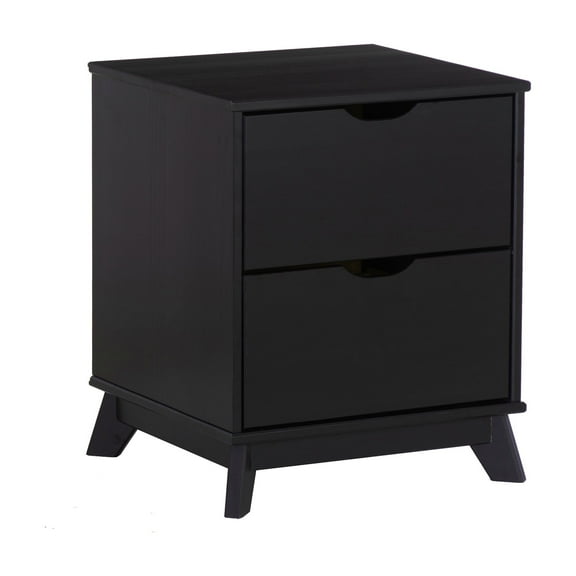 Powell Plumley 2 Drawer Nightstand, Black