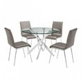thumbnail image 1 of Powell Putnam 5 Piece Dining Set, Chrome, 1 of 7