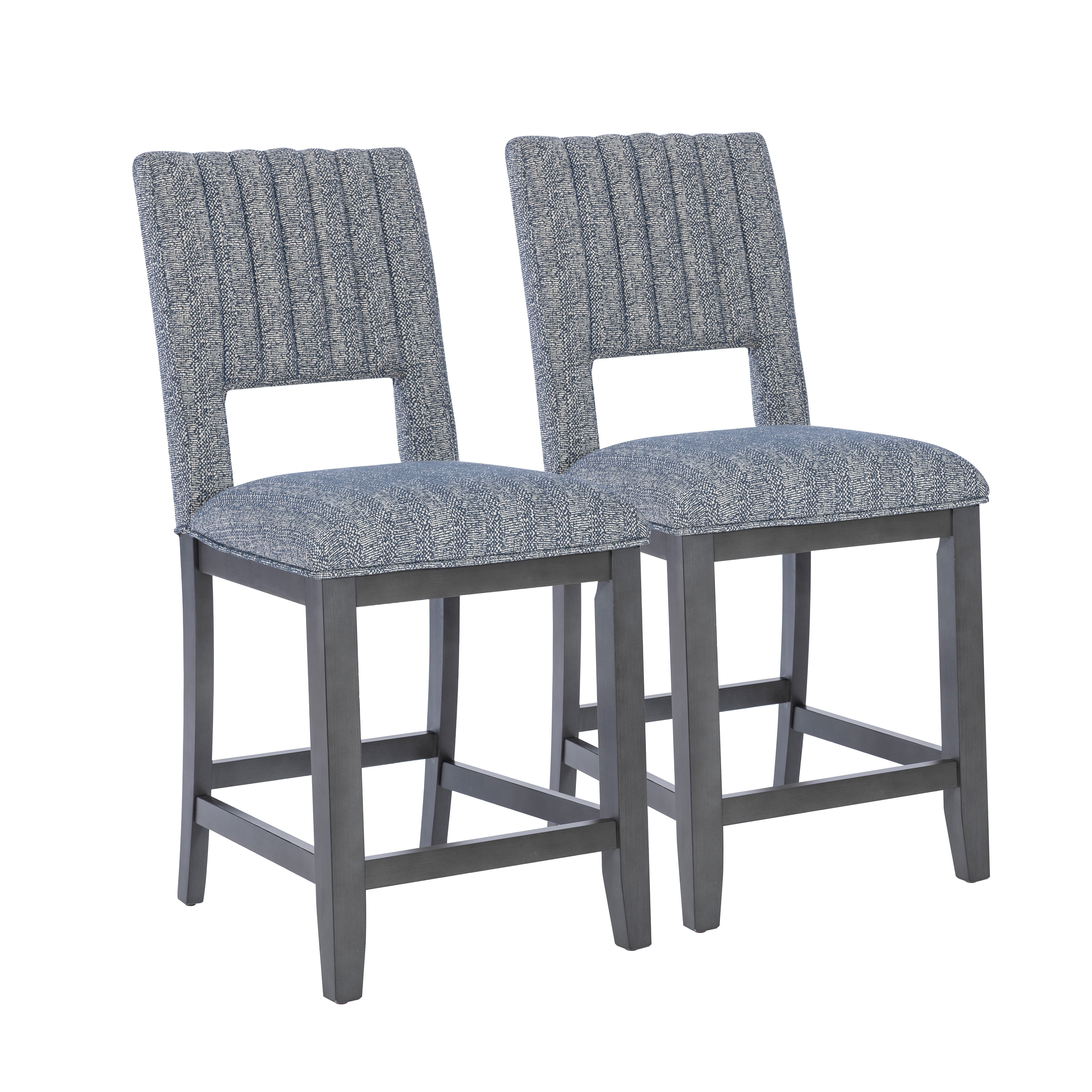 Powell Rankin 25" Indoor Counter Stool, set of 2, Charcoal