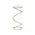 thumbnail image 1 of Powell Rian Spiral Drink Table With White Marble Finish D1323A20W, 1 of 7