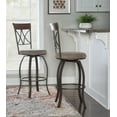 thumbnail image 1 of Powell Roselyn Bar Stool with Swivel, Taupe and Beige, 1 of 9