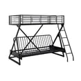 thumbnail image 1 of Powell Ross Metal Twin-Over-Full Futon Loft Bed, 1 of 5