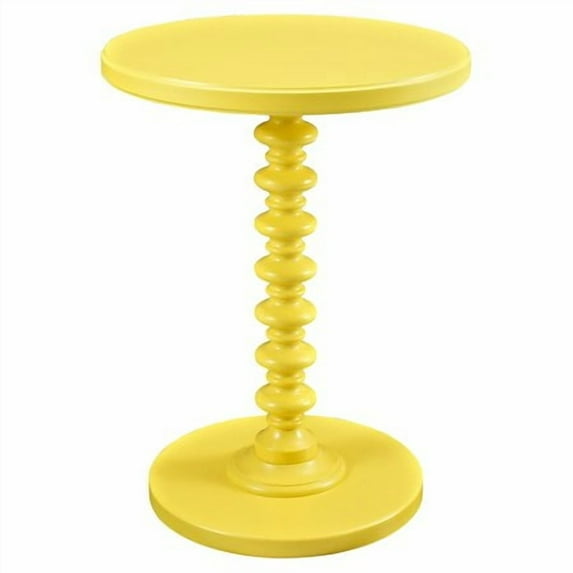 Powell Round Spindle Side Table, Multiple Colors