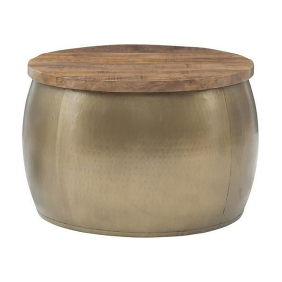 Powell Royce Large Gold Drum With Storage