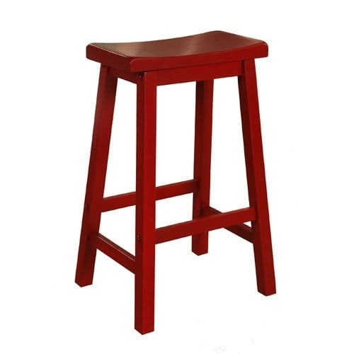 Powell Saddle Bar Stool, Multiple Colors