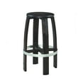 thumbnail image 1 of Powell Seaver 30" Round Swivel Backless Barstool, Rustic Dark Brown, 1 of 6