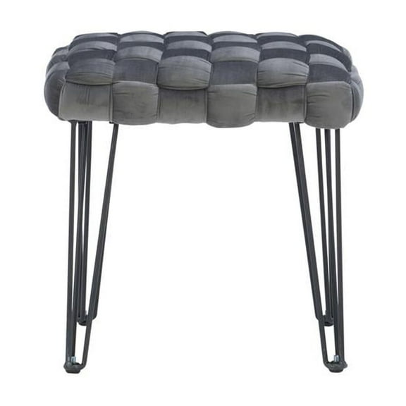 Powell Shadbury Square Stool Grey