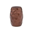 thumbnail image 1 of Powell Shawna Indoor Modern Hammered Metal Roud End Table, Copper, 1 of 7