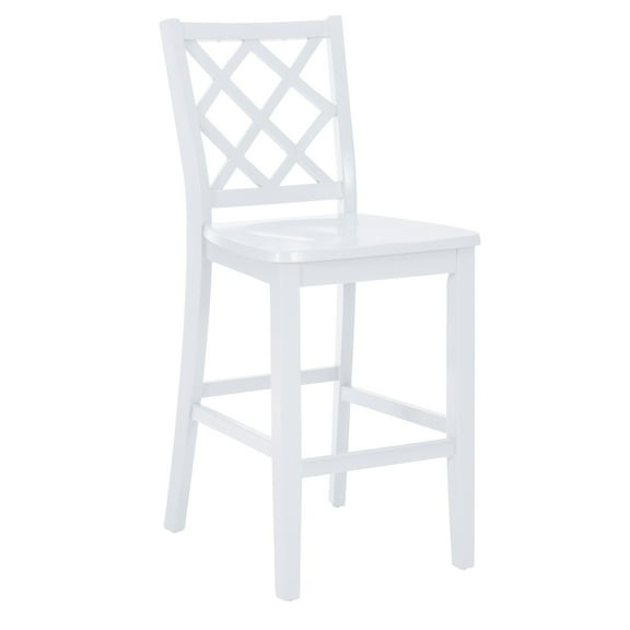 Powell Stacie 25" Indoor Wood Counter Stool, White