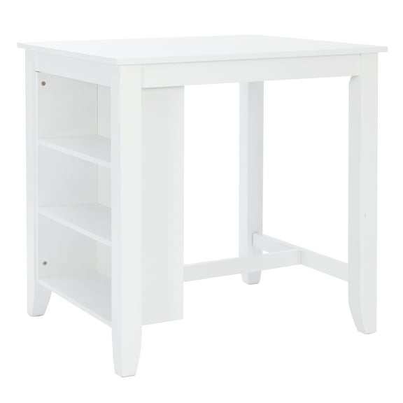 Powell Stacie Counter Height Space Saver Table, White