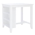thumbnail image 1 of Powell Stacie Counter Height Space Saver Table, White, 1 of 10