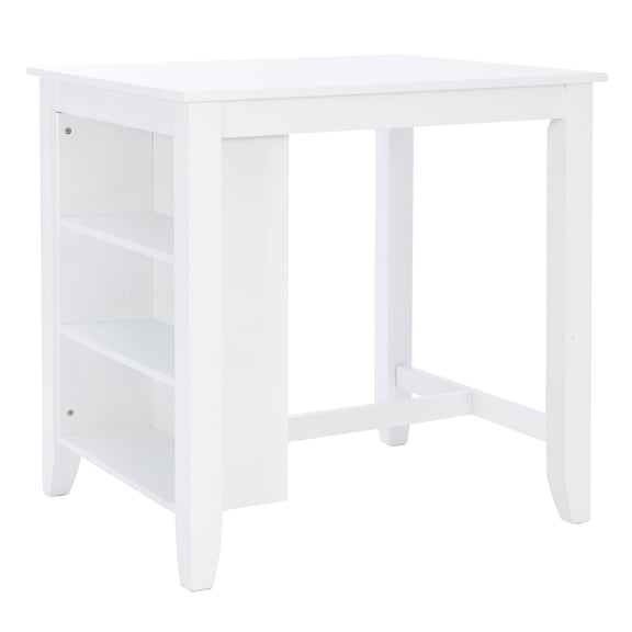 Powell Stacie Counter Height Space Saver Table, White