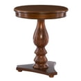 thumbnail image 1 of Powell Stanton Pedestal Accent Side Table, Brown, 1 of 10