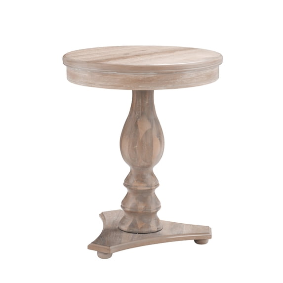 Powell Stanton Pedestal Accent Side Table, Natural