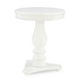 thumbnail image 1 of Powell Stanton Pedestal Accent Side Table, White, 1 of 6